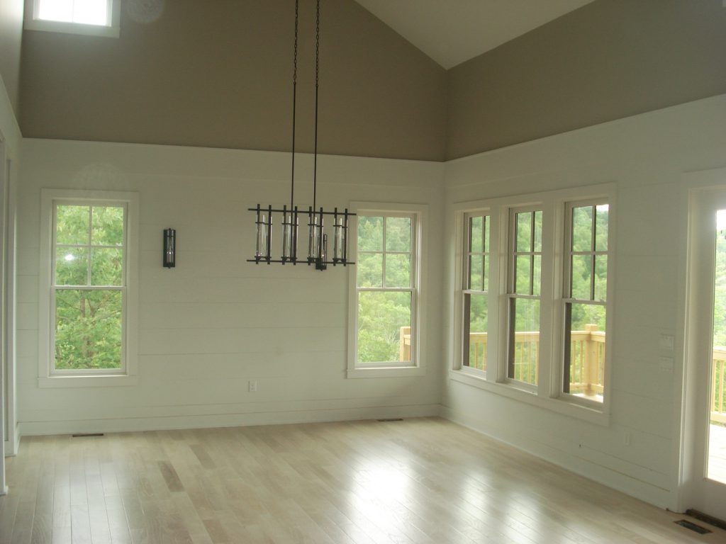 Contemporary Living Room Wall Paneling New Home Building