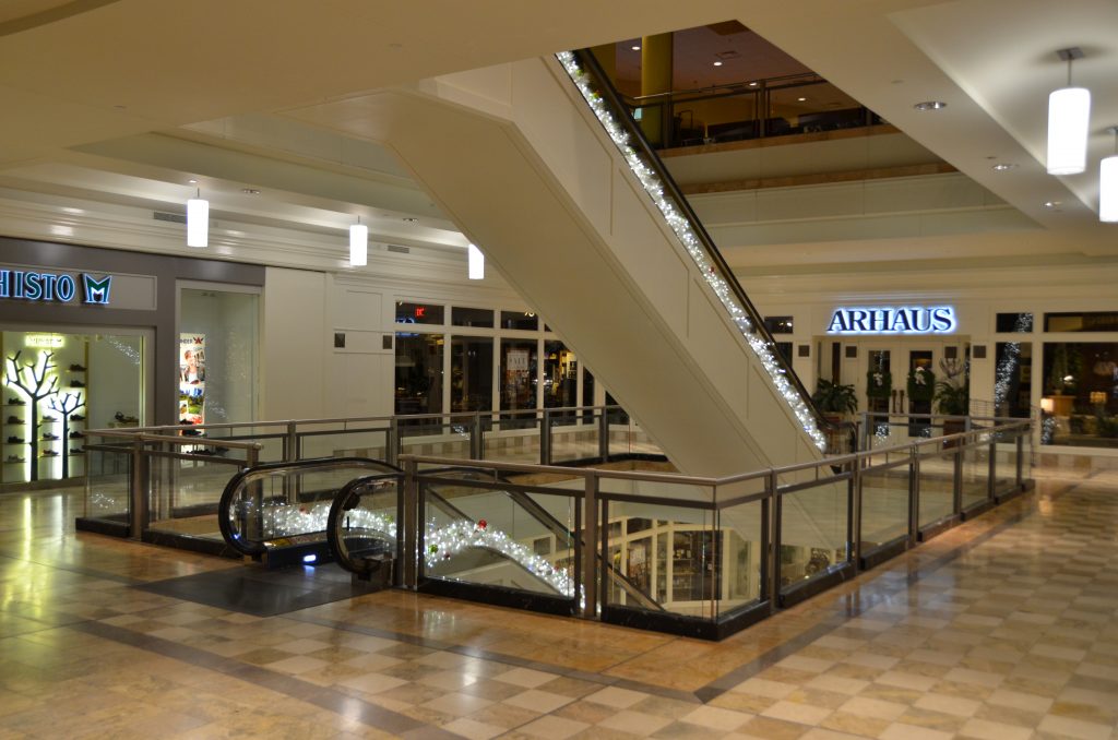 Guardrail And Railing Escalator Area