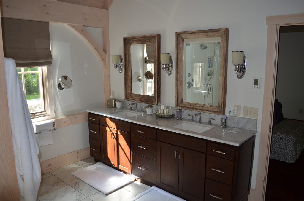 Mountain Bathroom Alder Cabinets