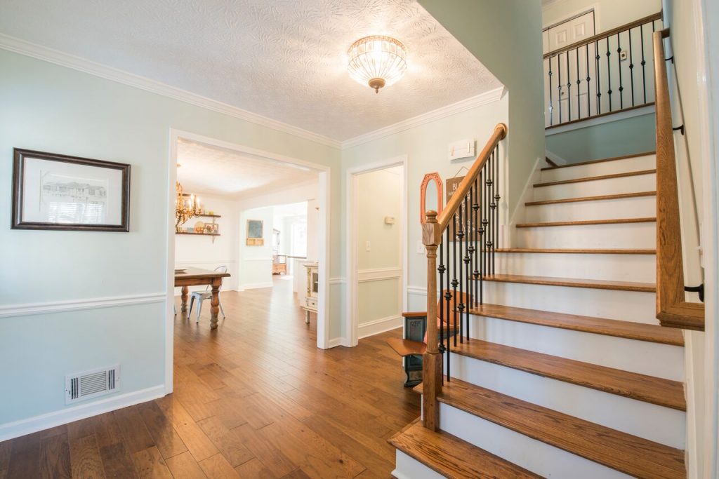 Stone Mountain remodeled staircase