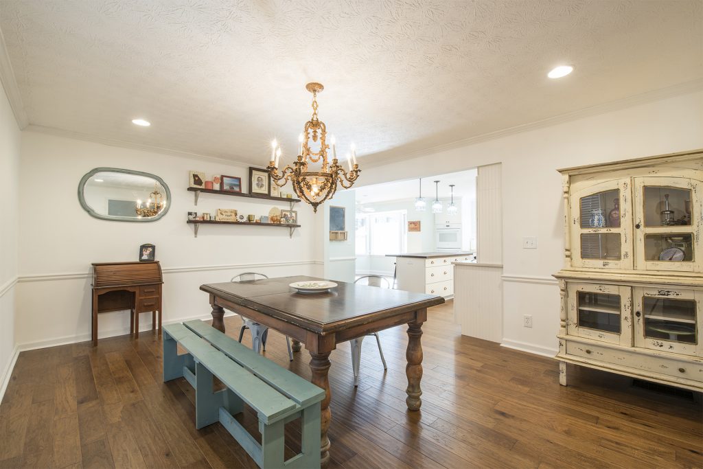 Dining Room leads to new Kitchen Remodel