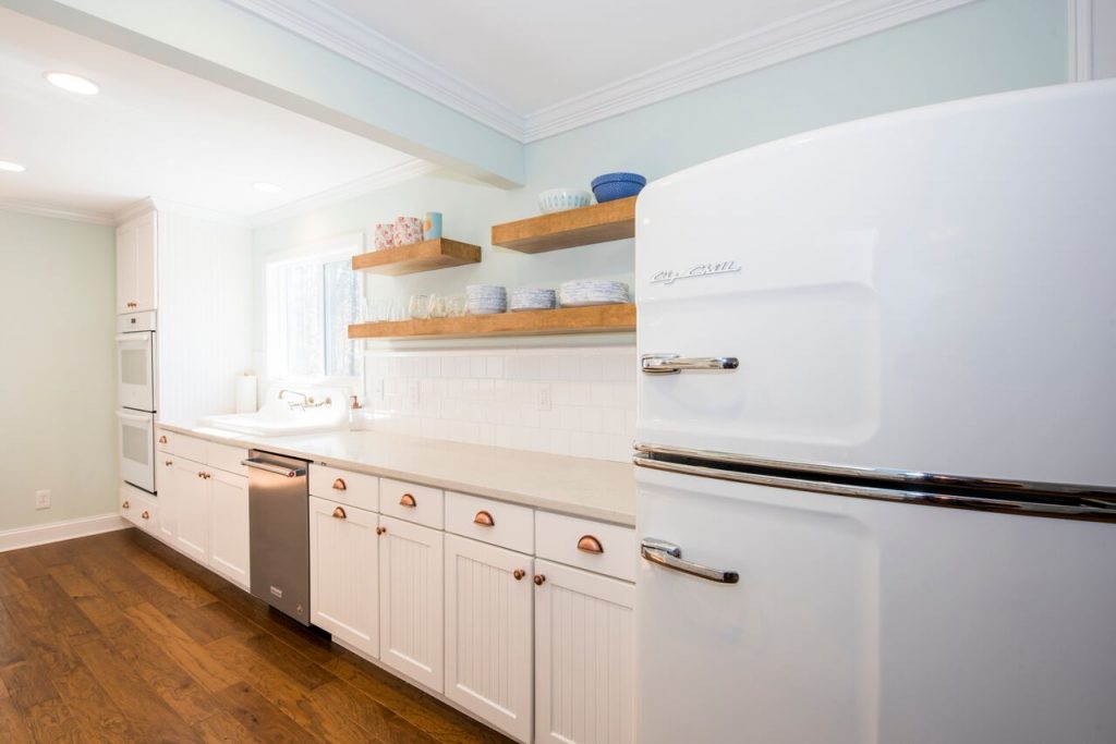 Kitchen Remodel with Custom Floating Shelves