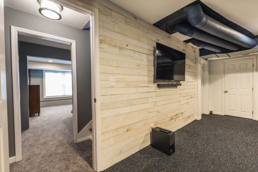 Gym Area of Dunwoody Basement Remodel