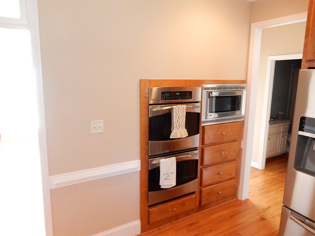 Before Roswell Kitchen Remodel with Double Oven Built In