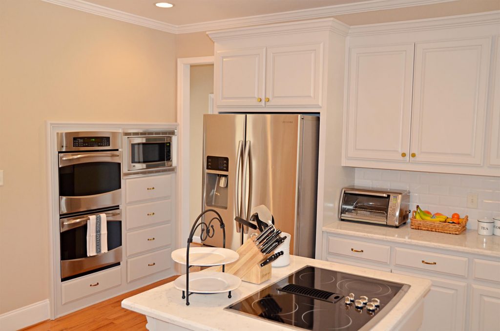 Roswell Kitchen Remodel with Double Oven Built In Wording under picture is Double Oven Built In for this Kitchen Remodel in Roswell