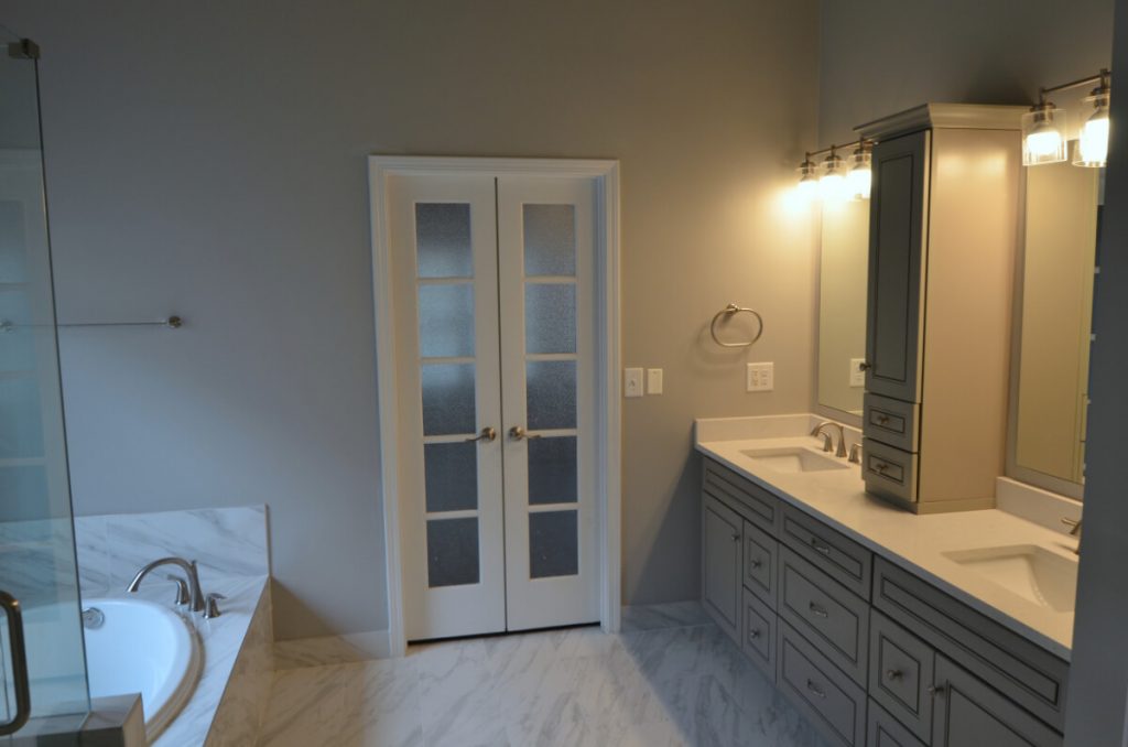 Dunwoody Bathroom Remodeling with Double French Door